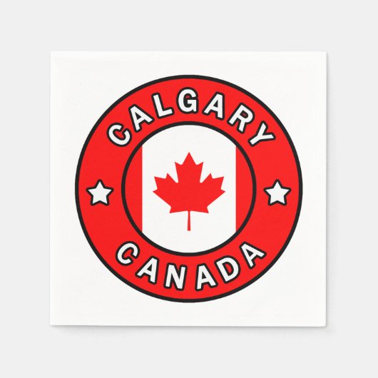 Calgary Canada Serviette (Vorderseite)