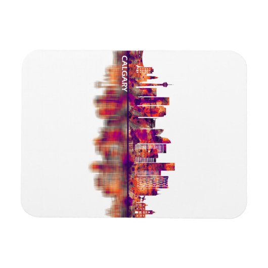 Calgary Canada Skyline Magnet (Horizontal)