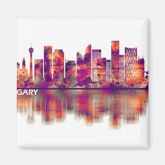 Calgary Canada Skyline Magnet (Vorne)