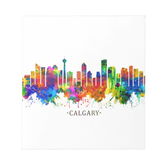 Calgary Canada Skyline Notizblock (Vorderseite)