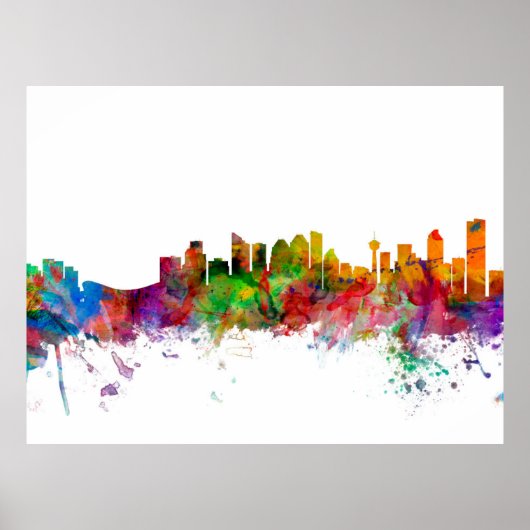 Calgary Canada Skyline Poster (Vorne)