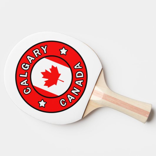 Calgary Canada Tischtennis Schläger (Seitenansicht)