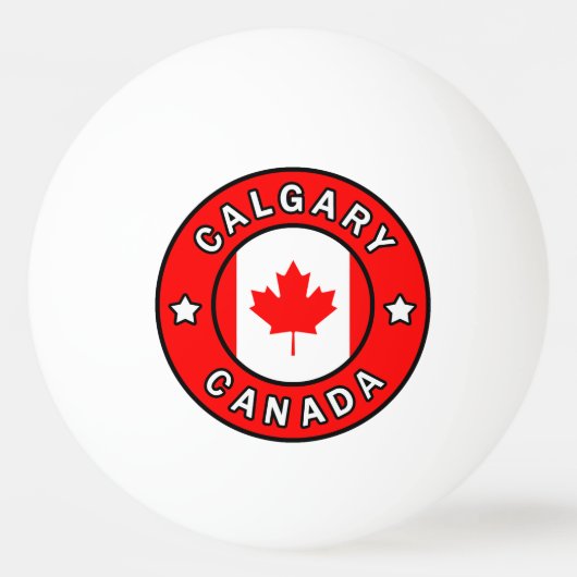 Calgary Canada Tischtennisball (Vorderseite)