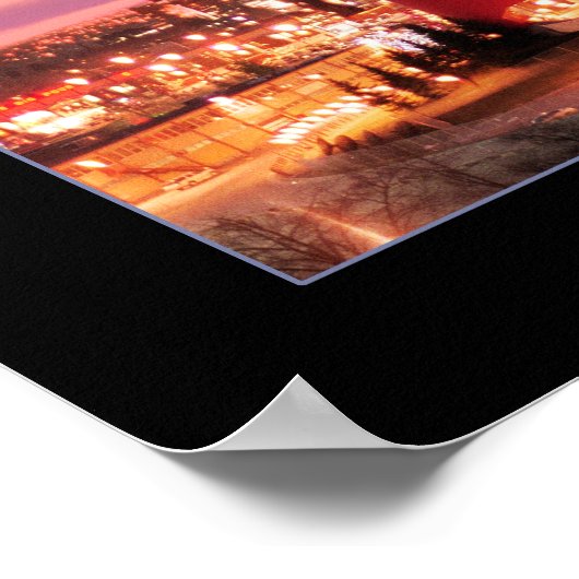 Calgary Chinook & Sunset Poster (Ecke)