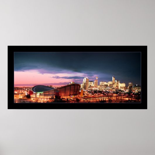 Calgary Chinook & Sunset Poster (Vorne)