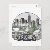 Calgary City Kanada USA Postkarte (Vorne/Hinten)