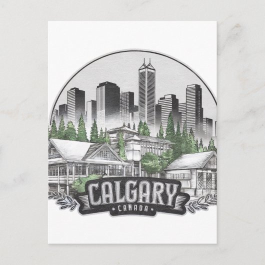 Calgary City Kanada USA Postkarte (Vorderseite)