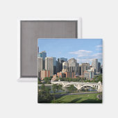 Calgary Cityscape Magnet (Vorderseite/Rückseite)
