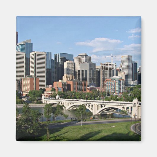 Calgary Cityscape Magnet (Vorne)