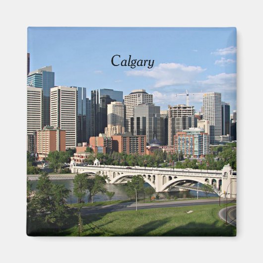 Calgary Cityscape Magnet (Vorne)