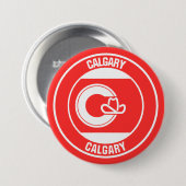 Calgary Columbia Round Emblem Button (Vorne & Hinten)