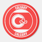 Calgary Columbia Round Emblem Magnet (Vorne)