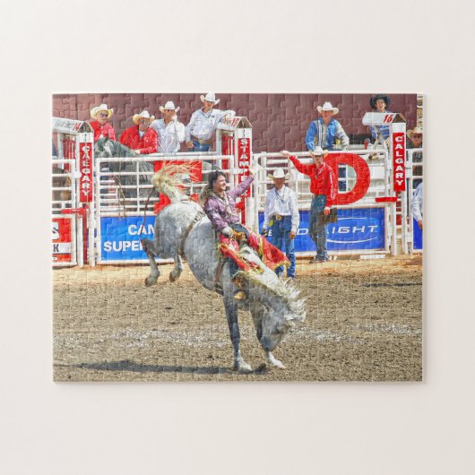 Calgary Cowboys und Rodeo. Puzzle (Horizontal)