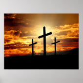 Calgary Crosses Sunrise Foto Poster (Vorne)