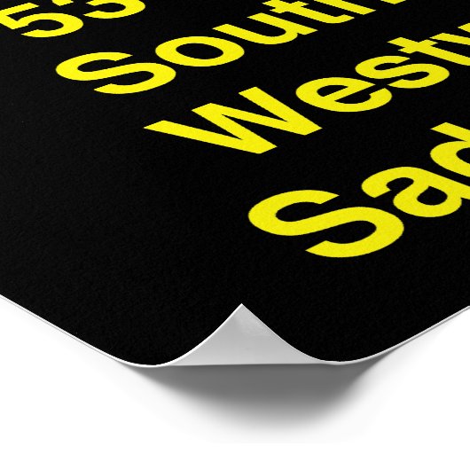 Calgary CTrain Rollsign Poster (Ecke)