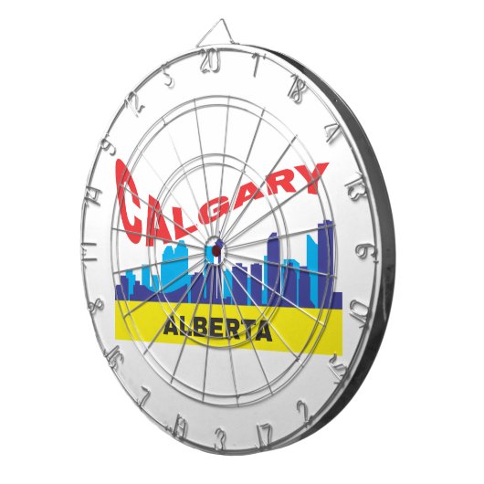 Calgary Dartscheibe (Vorderseite rechts)