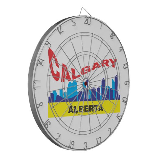 Calgary Dartscheibe (Vorderseite Links)