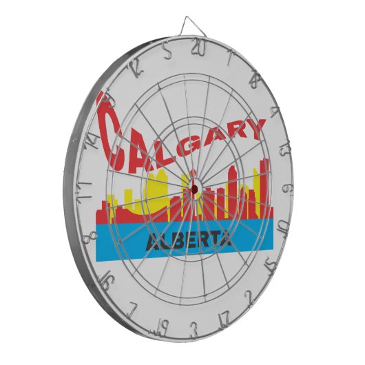 Calgary Dartscheibe (Vorderseite Links)