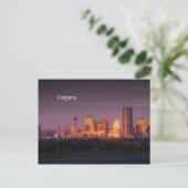 Calgary Dawn Postkarte (Stehend Vorderseite)