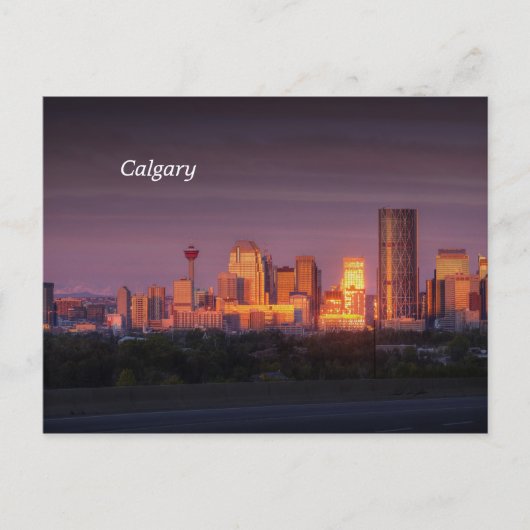 Calgary Dawn Postkarte (Vorderseite)