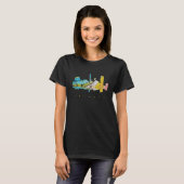 Calgary, farbenfrohe Silhouette T-Shirt (Vorne ganz)