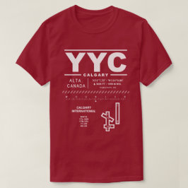 Calgary International Airport YYC T - Shirt