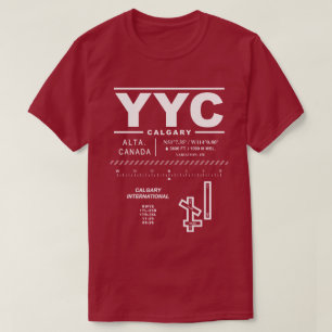Calgary International Airport YYC T - Shirt