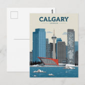 Calgary Kanada Downtown-Skyline Postkarte (Vorne/Hinten)
