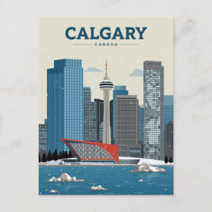 Calgary Kanada Downtown-Skyline Postkarte