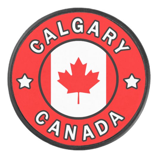 Calgary Kanada Eishockey Puck (Vorderseite)