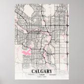 Calgary - Kanada Neapolitan City Map Poster (Vorne)