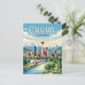 Calgary, Kanada Postkarte (Stehend Vorderseite)