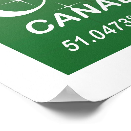 Calgary - Kanadas Weihnachtskalkarte Poster (Ecke)