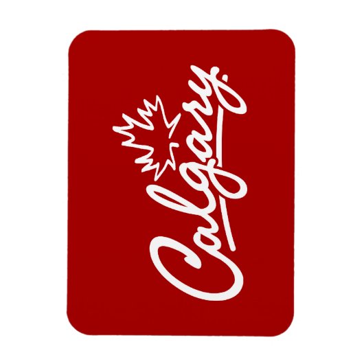 Calgary Leaf Script Magnet (Vertikal)