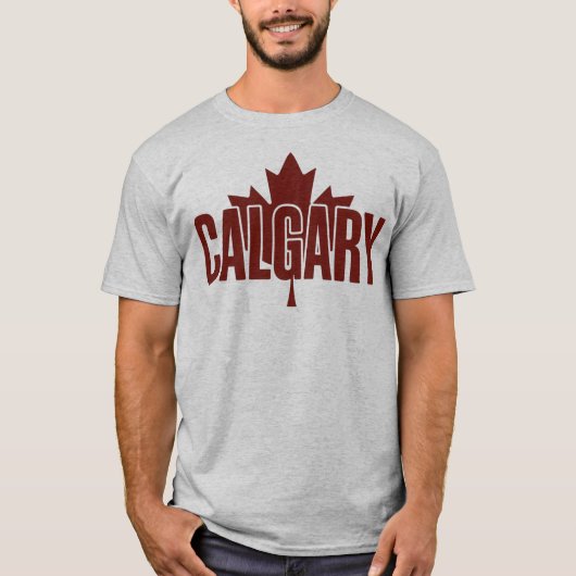 Calgary  Maple Leaf Graphic T-Shirt – AB (Vorderseite)