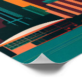 Calgary Minimalist Poster (Ecke)