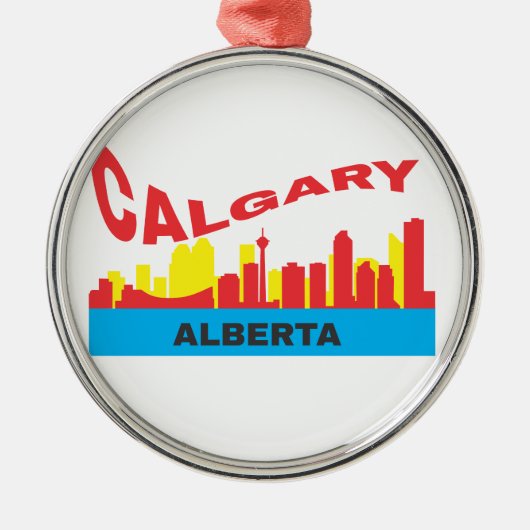 Calgary Ornament Aus Metall (Vorne)