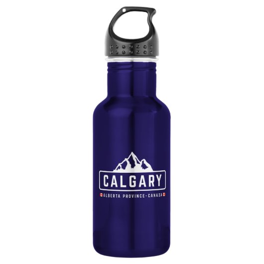 Calgary Outdoor Edelstahlflasche (Vorderseite)