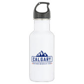 Calgary Outdoor Edelstahlflasche (Vorderseite)