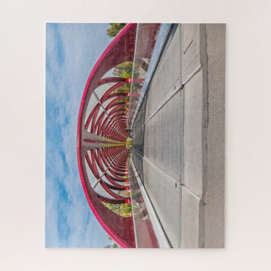 Calgary Peace Bridge. Puzzle (Vertikal)