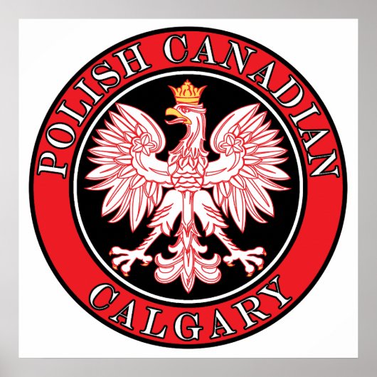 Calgary Polnischer Adler Poster (Vorne)