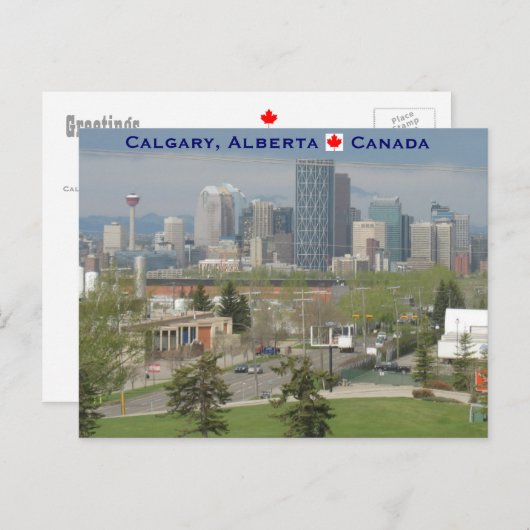 Calgary Postkarte (Vorne/Hinten)