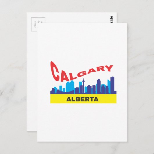 Calgary Postkarte (Vorne/Hinten)