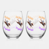 Calgary Pride Stampede Weinglas Ohne Stiel (Rechts)