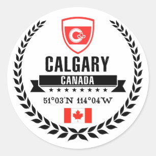 Calgary Runder Aufkleber