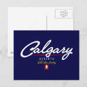 Calgary Script Postkarte (Vorne/Hinten)