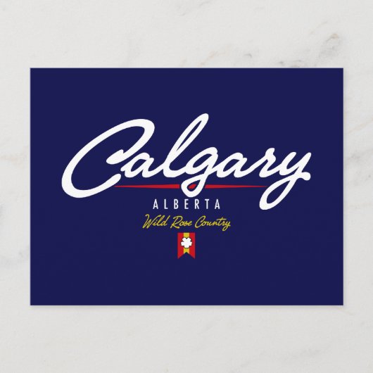 Calgary Script Postkarte (Vorderseite)