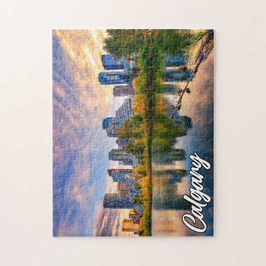 Calgary Skyline, Alberta, Kanada Puzzle (Vertikal)