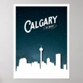 Calgary Skyline by night - Poster (Vorne)