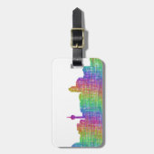 Calgary-Skyline Gepäckanhänger (Vorderseite vertikal)